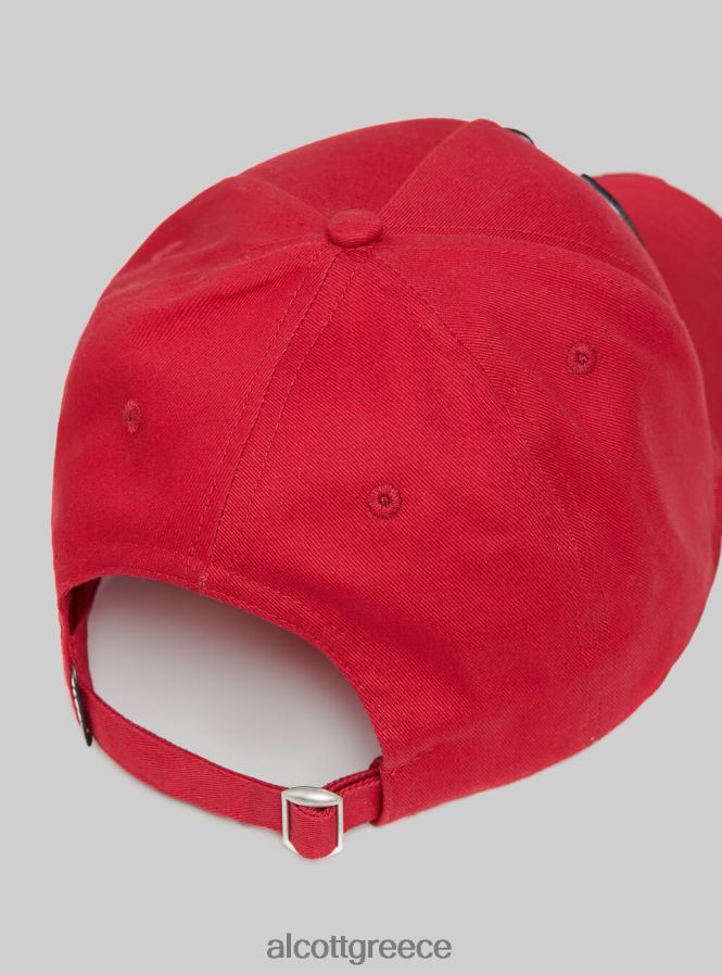 αξεσουάρ Alcott cappello con visiera e con patch rd2 κόκκινο μεσαίο άνδρες RRJDJ4655 - Image 4