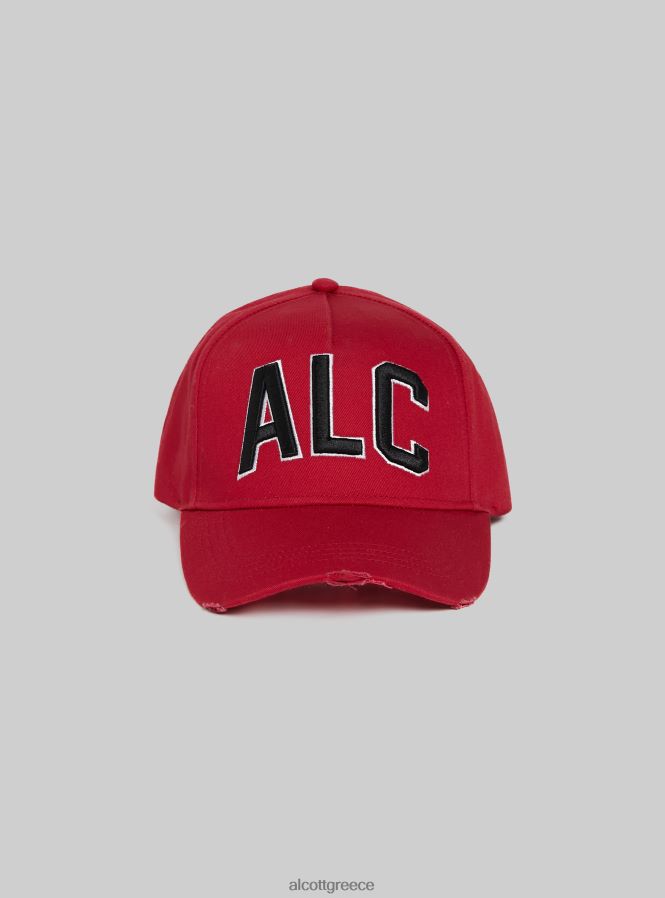 αξεσουάρ Alcott cappello con visiera e con patch rd2 κόκκινο μεσαίο άνδρες RRJDJ4655 - Image 1