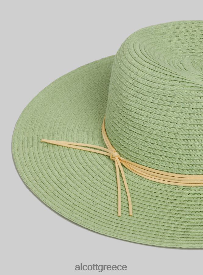 αξεσουάρ Alcott cappello effetto rafia con fiocco ga3 aqua πράσινο φως γυναίκες RRJDJ4467 - Image 3