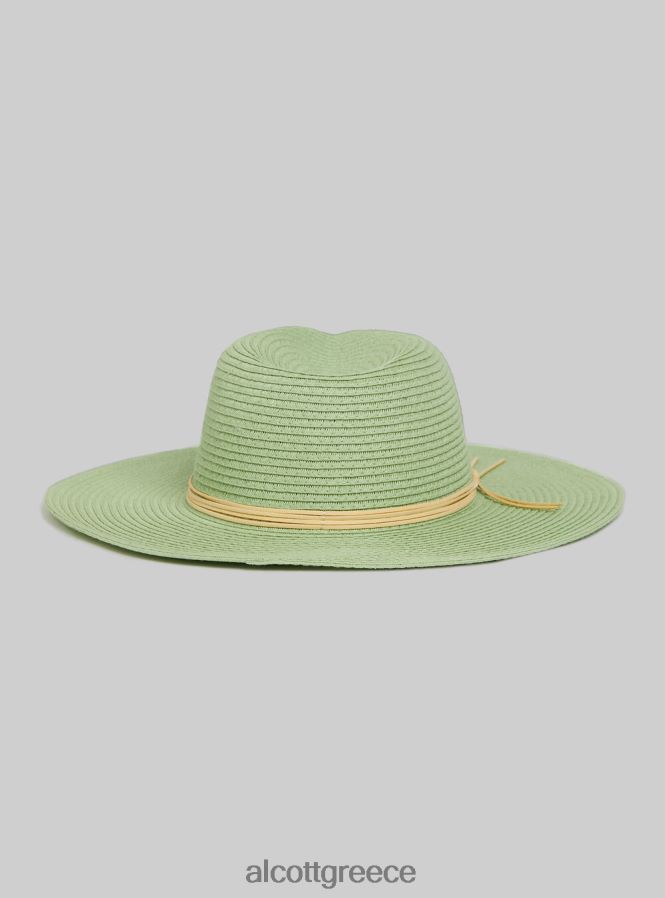 αξεσουάρ Alcott cappello effetto rafia con fiocco ga3 aqua πράσινο φως γυναίκες RRJDJ4467 - Image 4