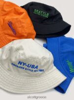 αξεσουάρ Alcott cappello pescatore con ricamo c330 πορτοκαλί άνδρες RRJDJ4577 - Image 5