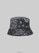 αξεσουάρ Alcott cappello pescatore con stampa paisley reversibile bk1 μαύρο άνδρες RRJDJ4523
