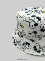 αξεσουάρ Alcott cappello pescatore stampa snoopy άσπρο άνδρες RRJDJ4409 - Image 3