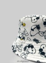 αξεσουάρ Alcott cappello pescatore stampa snoopy άσπρο άνδρες RRJDJ4409 - Image 4