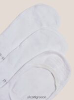 αξεσουάρ Alcott σετ 3 ζευγάρια κάλτσες footsies άσπρο γυναίκες RRJDJ4562 - Image 3