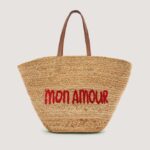αξεσουάρ Alcott τσάντα raffia με κέντημα σύνθετο 2 γυναίκες RRJDJ4237