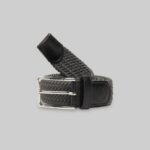 αξεσουάρ Alcott cintura intrecciata bk1 μαύρο άνδρες RRJDJ41206
