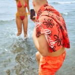 αξεσουάρ Alcott telo mare in cotone con stampa λουλούδια άνδρες RRJDJ4554