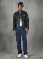 είδη ένδυσης Alcott Biker jacket σε δερμάτινο αποτέλεσμα bk1 μαύρο άνδρες RRJDJ4753 - Image 2
