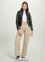 είδη ένδυσης Alcott Biker jacket σε δερμάτινο αποτέλεσμα bk1 μαύρο γυναίκες RRJDJ4105 - Image 4