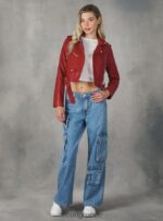 είδη ένδυσης Alcott Biker jacket σε δερμάτινο αποτέλεσμα bk1 μαύρο γυναίκες RRJDJ4241 - Image 4