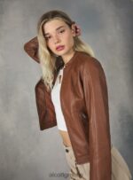 είδη ένδυσης Alcott Biker jacket σε δερμάτινο αποτέλεσμα bk1 μαύρο γυναίκες RRJDJ4452 - Image 4
