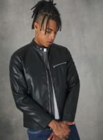 είδη ένδυσης Alcott Biker jacket σε δερμάτινο αποτέλεσμα bk1 μαύρο άνδρες RRJDJ4753 - Image 4