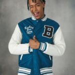 είδη ένδυσης Alcott Bomber jacket κολεγιακού τύπου με ανακυκλωμένη επένδυση bk1 μαύρο άνδρες RRJDJ4752