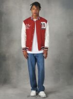 είδη ένδυσης Alcott Bomber jacket κολεγιακού τύπου με ανακυκλωμένη επένδυση bk1 μαύρο άνδρες RRJDJ4821 - Image 4