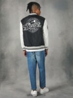 είδη ένδυσης Alcott Bomber jacket κολεγιακού τύπου με ανακυκλωμένη επένδυση bk1 μαύρο άνδρες RRJDJ4819 - Image 5