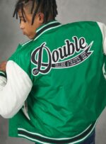 είδη ένδυσης Alcott Bomber jacket κολεγιακού τύπου με ανακυκλωμένη επένδυση bk1 μαύρο άνδρες RRJDJ41055