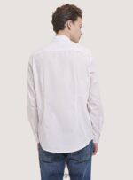 είδη ένδυσης Alcott camicia a maniche lunghe con collo coreano άσπρο άνδρες RRJDJ41019 - Image 4