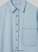 είδη ένδυσης Alcott camicia σε τζιν oversize d007 ανοιχτό γαλάζιο γυναίκες RRJDJ4423 - Image 7
