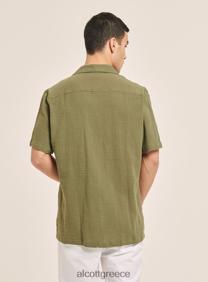 είδη ένδυσης Alcott camicia collo bowling in misto con taschino wh1 υπόλευκο άνδρες RRJDJ4820 - Image 5