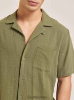 είδη ένδυσης Alcott camicia collo bowling in misto con taschino wh1 υπόλευκο άνδρες RRJDJ4820 - Image 6