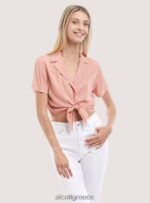 είδη ένδυσης Alcott camicia crop con nodo μαύρος γυναίκες RRJDJ4323 - Image 2