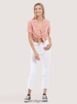 είδη ένδυσης Alcott camicia crop con nodo μαύρος γυναίκες RRJDJ4323 - Image 3