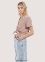 είδη ένδυσης Alcott camicia crop con nodo μαύρος γυναίκες RRJDJ4324 - Image 4