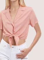 είδη ένδυσης Alcott camicia crop con nodo μαύρος γυναίκες RRJDJ4323 - Image 5