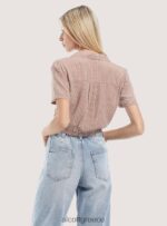 είδη ένδυσης Alcott camicia crop con nodo μαύρος γυναίκες RRJDJ4324 - Image 5