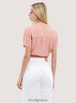 είδη ένδυσης Alcott camicia crop con nodo μαύρος γυναίκες RRJDJ4323 - Image 6
