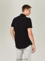 είδη ένδυσης Alcott camicia di piquet con collo coreano μπλε άνδρες RRJDJ4716 - Image 4