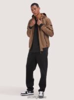είδη ένδυσης Alcott αντιανεμικό bomber jacket με κουκούλα bk1 μαύρο άνδρες RRJDJ41028 - Image 2