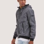 είδη ένδυσης Alcott αντιανεμικό bomber jacket με κουκούλα bk1 μαύρο άνδρες RRJDJ4728