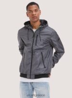είδη ένδυσης Alcott αντιανεμικό bomber jacket με κουκούλα bk1 μαύρο άνδρες RRJDJ4728 - Image 3