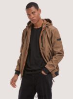 είδη ένδυσης Alcott αντιανεμικό bomber jacket με κουκούλα bk1 μαύρο άνδρες RRJDJ41028 - Image 3