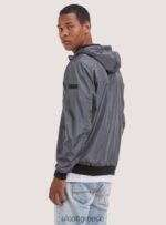είδη ένδυσης Alcott αντιανεμικό bomber jacket με κουκούλα bk1 μαύρο άνδρες RRJDJ4728 - Image 4
