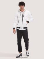 είδη ένδυσης Alcott αντιανεμικό bomber jacket με κουκούλα bk1 μαύρο άνδρες RRJDJ4952 - Image 4