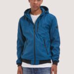 είδη ένδυσης Alcott αντιανεμικό bomber jacket με κουκούλα bk1 μαύρο άνδρες RRJDJ4783