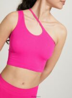 είδη ένδυσης Alcott ασύμμετρο cropped top bk1 μαύρο γυναίκες RRJDJ4164