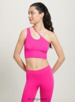 είδη ένδυσης Alcott ασύμμετρο cropped top bk1 μαύρο γυναίκες RRJDJ4164 - Image 3