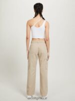 είδη ένδυσης Alcott ασύμμετρο cropped top bk1 μαύρο γυναίκες RRJDJ4249 - Image 4