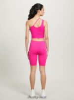 είδη ένδυσης Alcott ασύμμετρο cropped top bk1 μαύρο γυναίκες RRJDJ4164 - Image 5