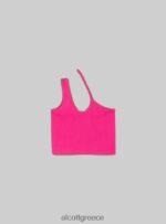 είδη ένδυσης Alcott ασύμμετρο cropped top bk1 μαύρο γυναίκες RRJDJ4164 - Image 6