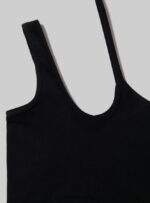 είδη ένδυσης Alcott ασύμμετρο cropped top bk1 μαύρο γυναίκες RRJDJ4247 - Image 7