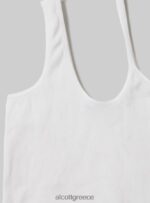 είδη ένδυσης Alcott ασύμμετρο cropped top bk1 μαύρο γυναίκες RRJDJ4249 - Image 7