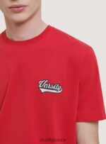 είδη ένδυσης Alcott βαμβακερό μπλουζάκι με varsity patch c0020 εκρού άνδρες RRJDJ4991 - Image 7