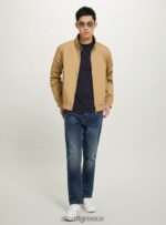 είδη ένδυσης Alcott βαμβακερό μπουφάν bomber bg1 μπεζ σκούρο άνδρες RRJDJ4691 - Image 2