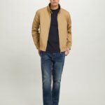 είδη ένδυσης Alcott βαμβακερό μπουφάν bomber bg1 μπεζ σκούρο άνδρες RRJDJ4691
