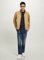 είδη ένδυσης Alcott βαμβακερό μπουφάν bomber bg1 μπεζ σκούρο άνδρες RRJDJ4691